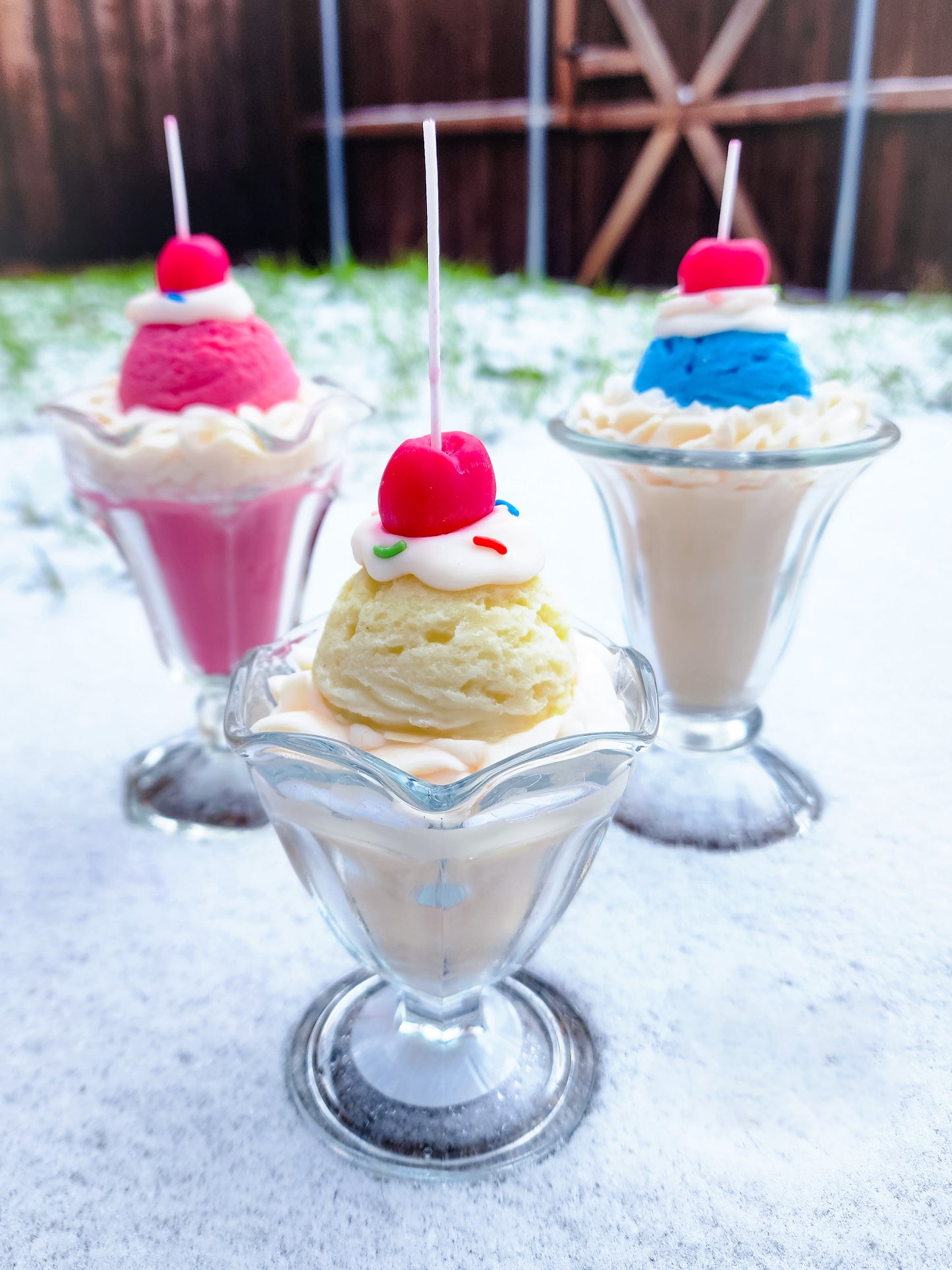 Ice Cream Sundae Candle
