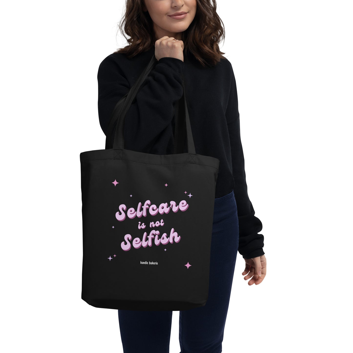 Self-Care Is Not Selfish" Organic Tote Bag