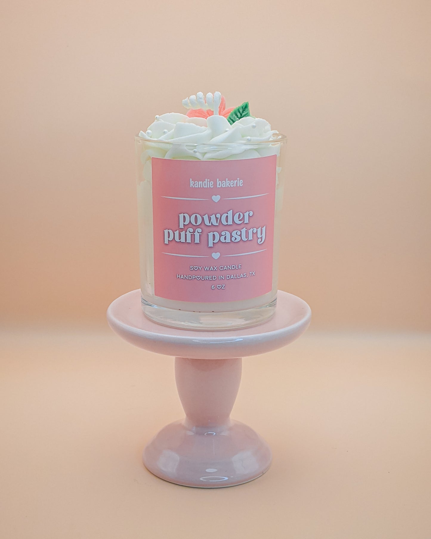 Powder Puff Pastry Candle