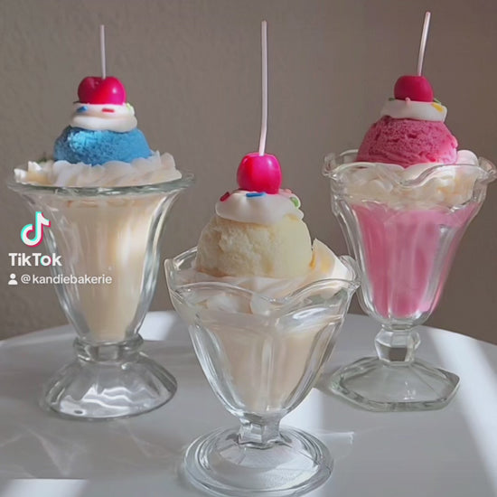 Ice Cream Sundae candle video